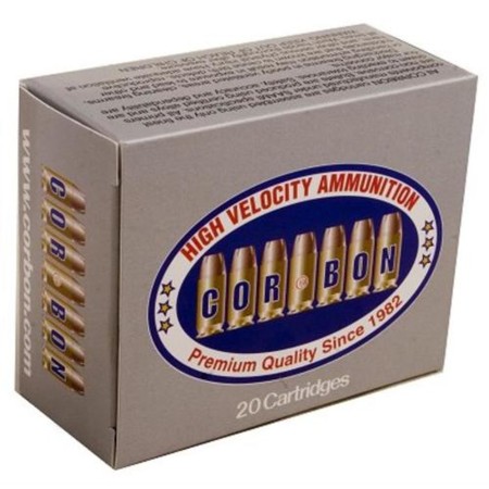 CorBon Self Defense, 38 Super, 125 Grain, Jacketed Hollow Point, +P, 20 Round Box 38X12520