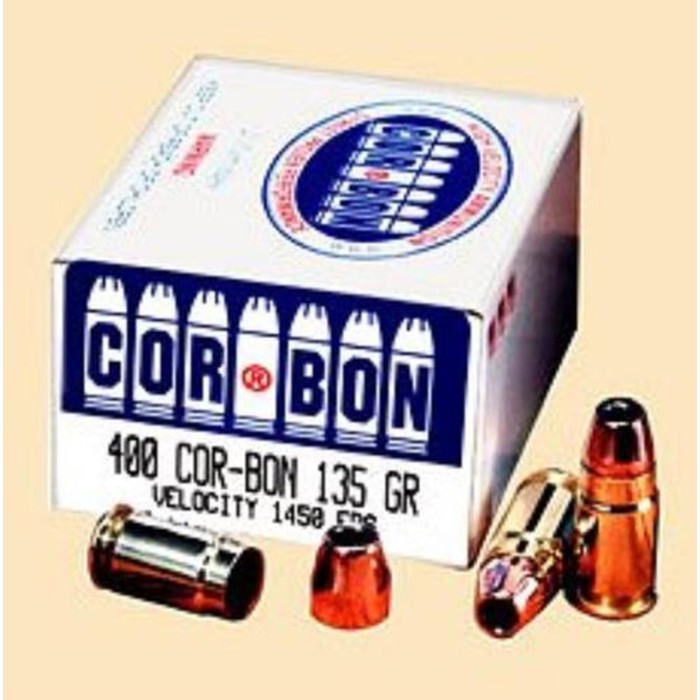 Cor-Bon Sd400cb135 Self Defense 400 Jacketed Hollow Point 135 GR 20Box/25Case