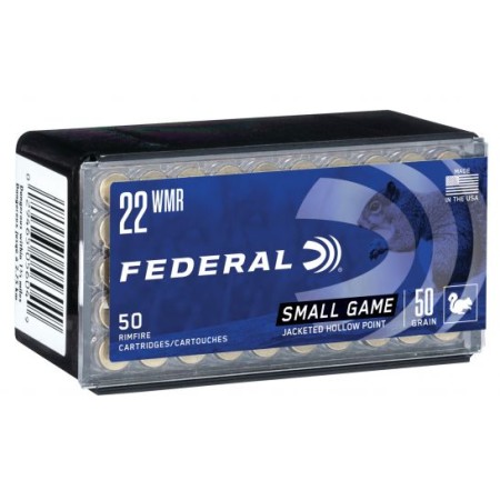 Federal 22 WMR 50gr JHP Game-Shok Ammunition 50rds - 757