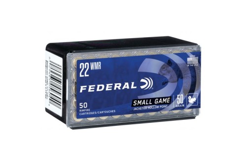 Federal 22 WMR 50gr JHP Game-Shok Ammunition 50rds - 757