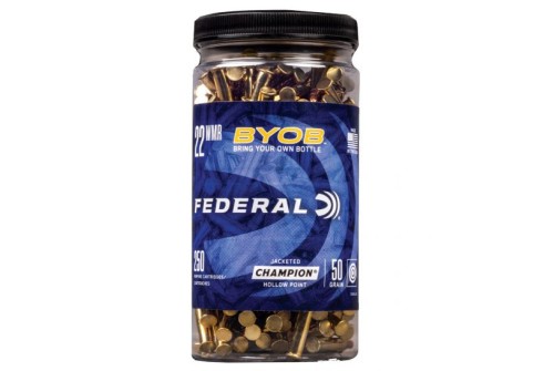 Federal BYOB 50 gr Jacketed Hollow Point .22 WMR Ammo, 250/box - 757BTL250