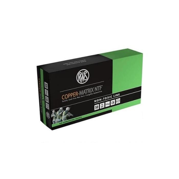 Rws 204040050 Copper Matrix 40 S&W 115 GR Non-Toxic 50 Bx/ 10 CS