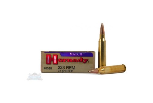 Hornady 223 75gr BTHP Match Ammunition 20rds - 8026