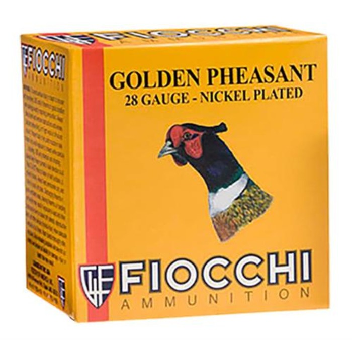 Fiocchi Golden Pheasant 28 Gauge 2-3/4in #6 7/8oz Upland Shotshells - 25 Rounds