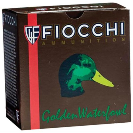 Fiocchi Golden Waterfowl 12 Gauge 1 1/4oz 3in 3 Shot Shotgun Ammo, 25 Rounds, 123SGW3