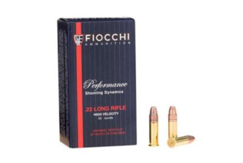 Fiocchi Shooting Dynamics 22LR 38gr, Copper-Plated Hollow Point, 50rd Box