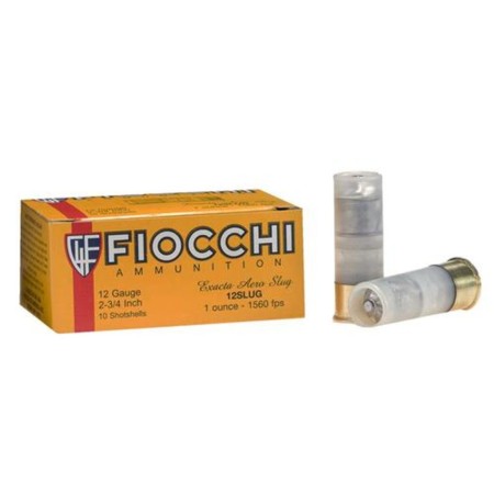 Fiocchi Ammunition 12 Gauge 1 Ounce Lead Slug 5 Round Box FIO-12SLXTXP