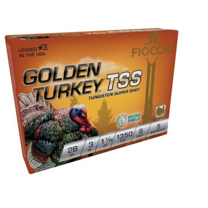 Golden Turkey #9 3" 28 Gauge Shotgun Ammo - 5 Round Box