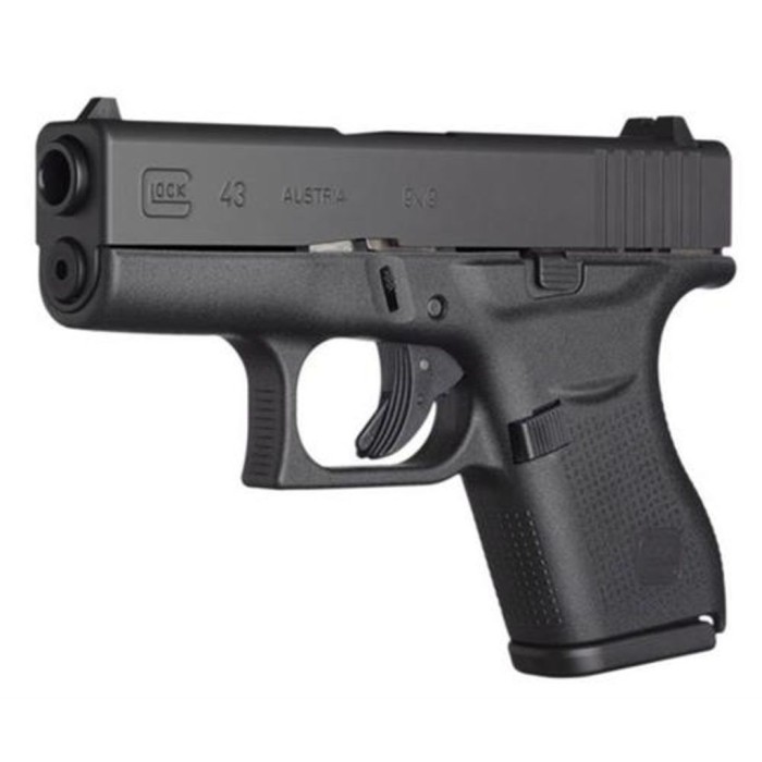 Glock 43 9mm Pistol with Night Sights, Black - PN4350701