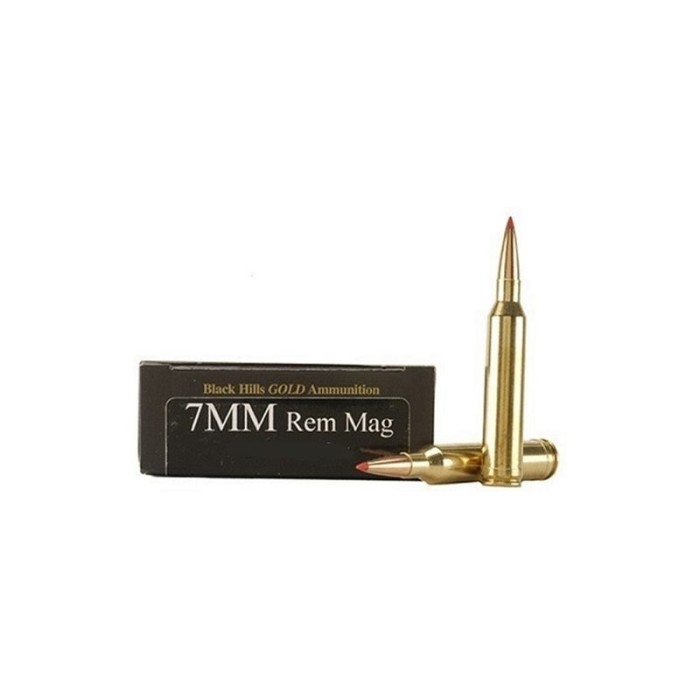 7mm Rem Mag - 139 Grain GMX - Black Hills Gold - 20 Rounds