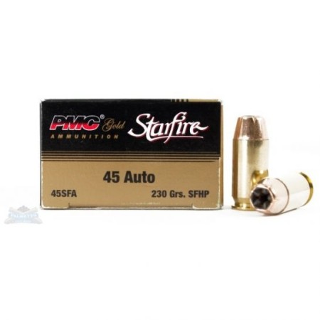 PMC Starfire .45 Auto/ACP 230gr SFHP Ammunition, 20 Round Box u2012 45SFA