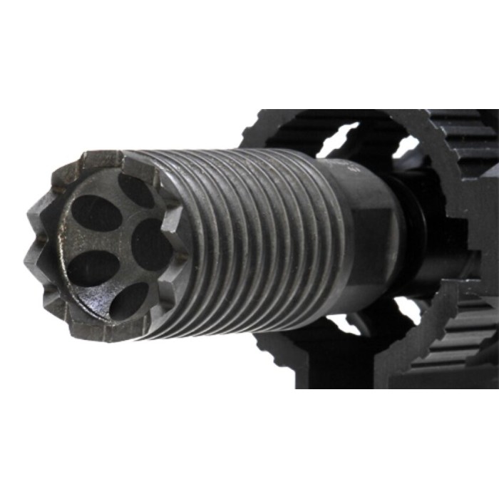 Troy Ind SBRACLM06BT00 Claymore Muzzle Brake Black Steel with 5/8"-24 tpi Threads & 2.25" OAL for 308 Win AR-Platform