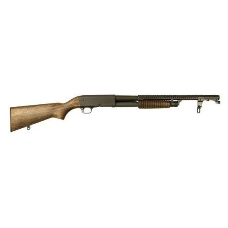 Inland M37 Trench 20" 12 Gauge Shotgun 3" Pump, Parkerized - ILMM37DDAY75