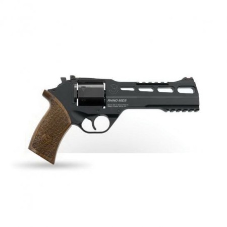 Chiappa Firearms Rhino 60DS 357 Mag 6rd 6" Blued Cylinder Black Steel Barrel Black Anodized Aluminum Frame Walnut Grip