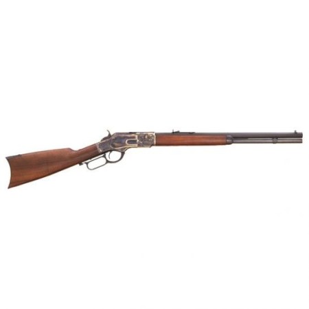 Cimarron Firearms 1873 Short .45 Colt Lever Action Rifle, Brown - CA281