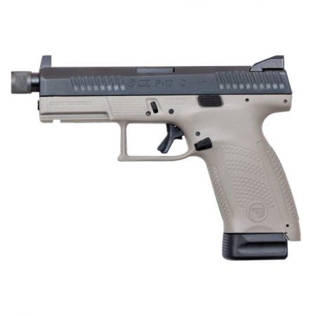 CZ-USA CZ P-10 C Urban Grey Suppressor-Ready (Low Capacity) 9mm Pistol, Gray - 01534