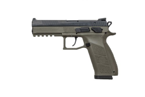 CZ-USA CZ P-09 (Low Capacity) 9mm Pistol, OD Green - 01268