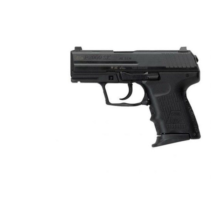 Heckler & Koch 704302Lea5 P2000sk V2 Lem *Ca Compliant 40 S&W 3.26" 9+1 Black Black Interchangeable Backstrap Grip