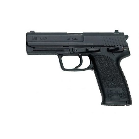 Heckler & Koch 81000325 Usp V1 45 Acp 10+1 4.41" Polygonal Rifled Barrel, Black Serrated Steel Slide, Black Polymer Frame, Black Polymer Grip 704501LELA5