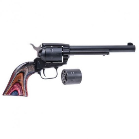 Heritage Manufacturing Rough Rider 6.5" .22lr/.22 Mag Small Bore Revolver, Black Satin - SRR22MBS6