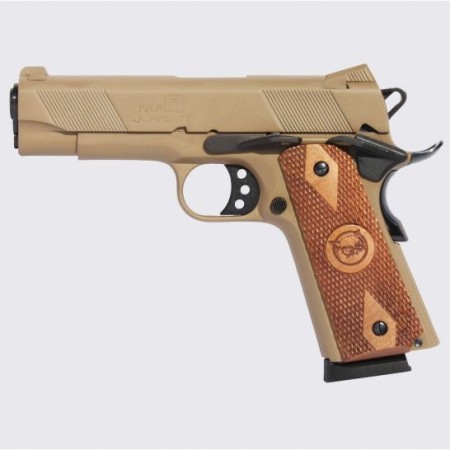 Iver Johnson Arms 1911 Hawk Commander .45 ACP Pistol, Coyote Tan - HAWK