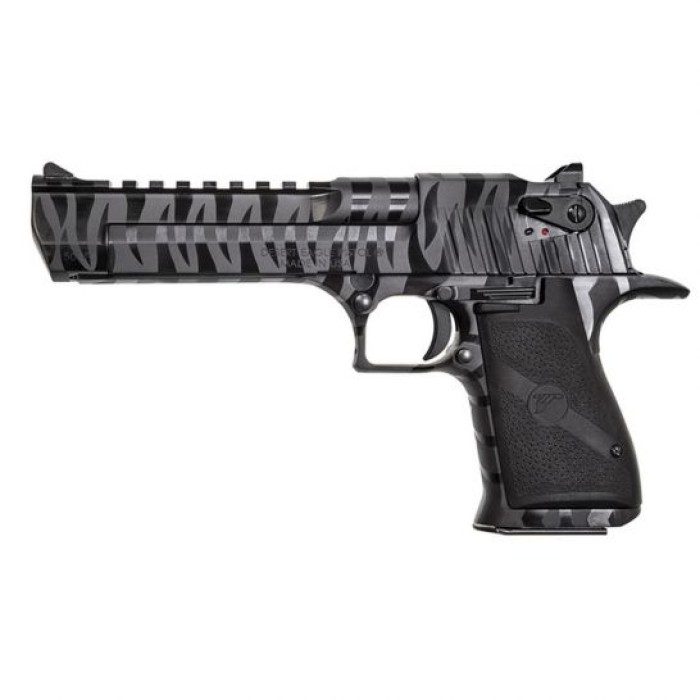 Magnum Research Desert Eagle Mark XIX .50 AE Pistol, Black Oxide w/ Tiger Stripes - DE50BTS