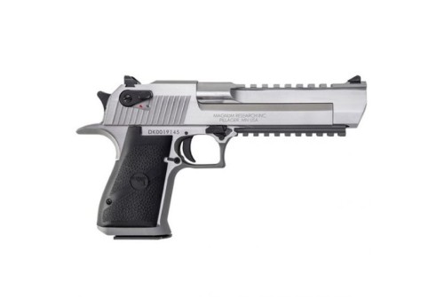 Magnum Research Desert Eagle Mark XIX .50 AE Pistol, Brushed Stainless Steel - DE50SR