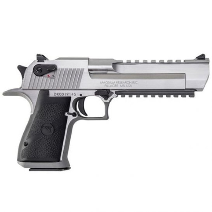 Magnum Research Desert Eagle Mark XIX .50 AE Pistol, Brushed Stainless Steel - DE50SR