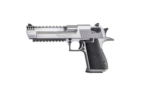 Magnum Research Desert Eagle Mark XIX .50 AE/.429 DE Pistol w/ Integral Muzzle Brake, Stainless - DE50429SMRB
