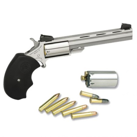North American Arms Mini-Master Target Small .22 Mag/.22lr Revolver, SS - MMTC