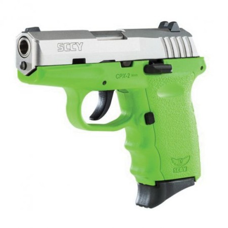 SCCY CPX-2 9mm Pistol, Lime Green - CPX2TTLG