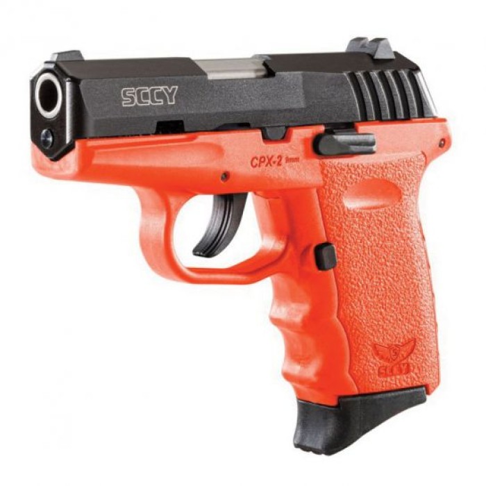 SCCY CPX-2 9mm Pistol, Orange - CPX2CBOR