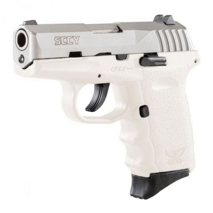 SCCY CPX-2 9mm Pistol, White - CPX2TTWT