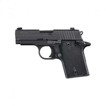 Sig Sauer P938 Nitron Micro-Compact 9mm Pistol, Hardcoat Anodized Black - 9389BAMBI