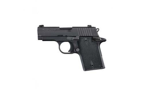 Sig Sauer P938 Nitron Micro-Compact 9mm Pistol, Hardcoat Anodized Black - 9389BAMBI