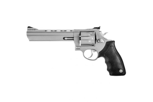 Taurus 2-608069 608 Standard 357 Mag 8rd 6.50" Matte Stainless Steel Black Rubber Grip