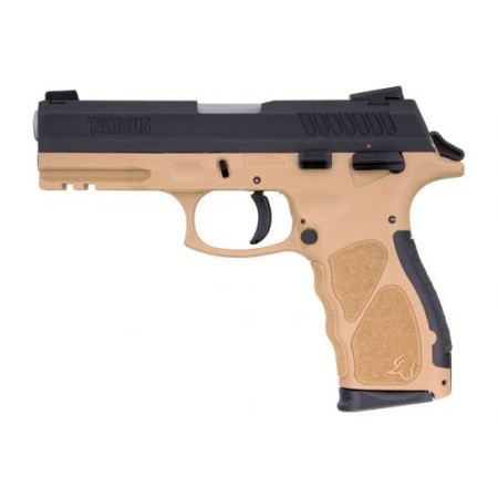 Taurus Th9 9Mm 17Rd 4.25" Barrel Semi-Automatic Pistol Black/Tan Finish 1TH9041T 725327617068