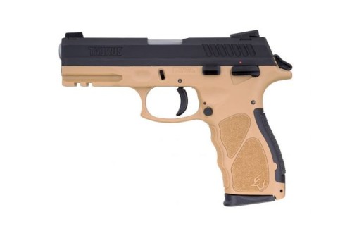 Taurus Th9 9Mm 17Rd 4.25" Barrel Semi-Automatic Pistol Black/Tan Finish 1TH9041T 725327617068