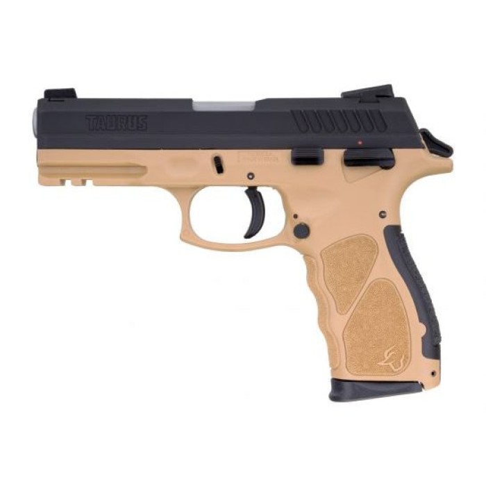 Taurus Th9 9Mm 17Rd 4.25" Barrel Semi-Automatic Pistol Black/Tan Finish 1TH9041T 725327617068