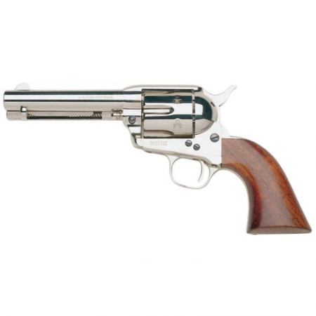 Taylors & Company 1873 Cattleman - Walnut Grip .357 Mag Revolver, Nickel - 555124