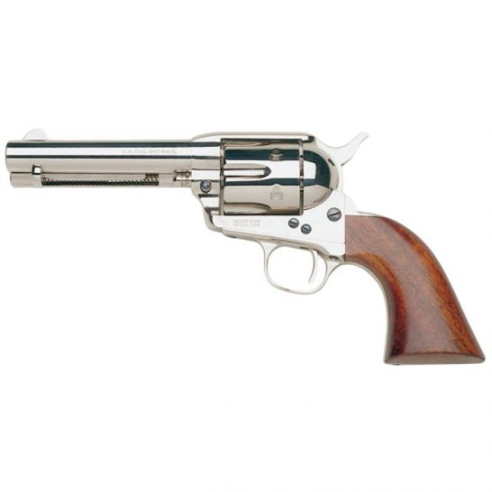 Taylors & Company 1873 Cattleman - Walnut Grip .357 Mag Revolver, Nickel - 555124