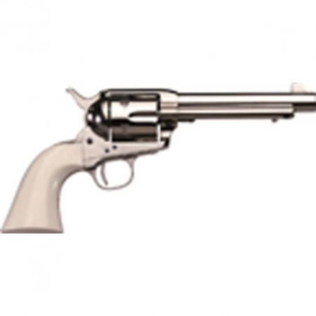 Taylors & Company 1873 Cattleman - Polymer Ivory Grip .45 LC Revolver, Nickel - 555114