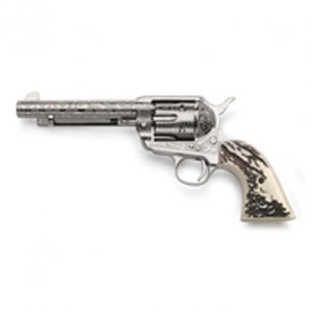 Taylors & Company 1873 Cattle Brand Engraved .45 LC Revolver, Nickel Plated - OG1408