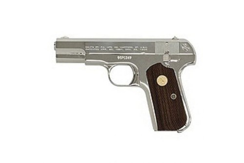 Colt Hammerless 1903 General Officer's (Re-Issue) .32 ACP Pistol, Bright Nickel - 1903N