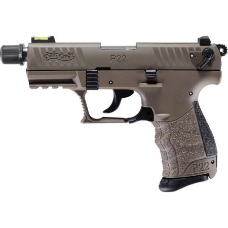 Walther P22 Q .22lr Pistol, Tactical Flat Dark Earth - 5120753