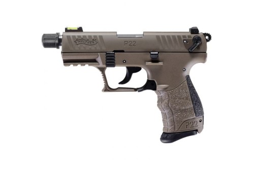 Walther P22 Q .22lr Pistol, Tactical Flat Dark Earth - 5120753