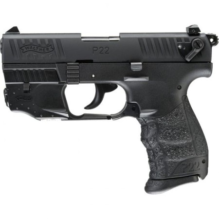 Walther P22 Q .22lr Pistol w/ Laser Set, Blk - 5120729