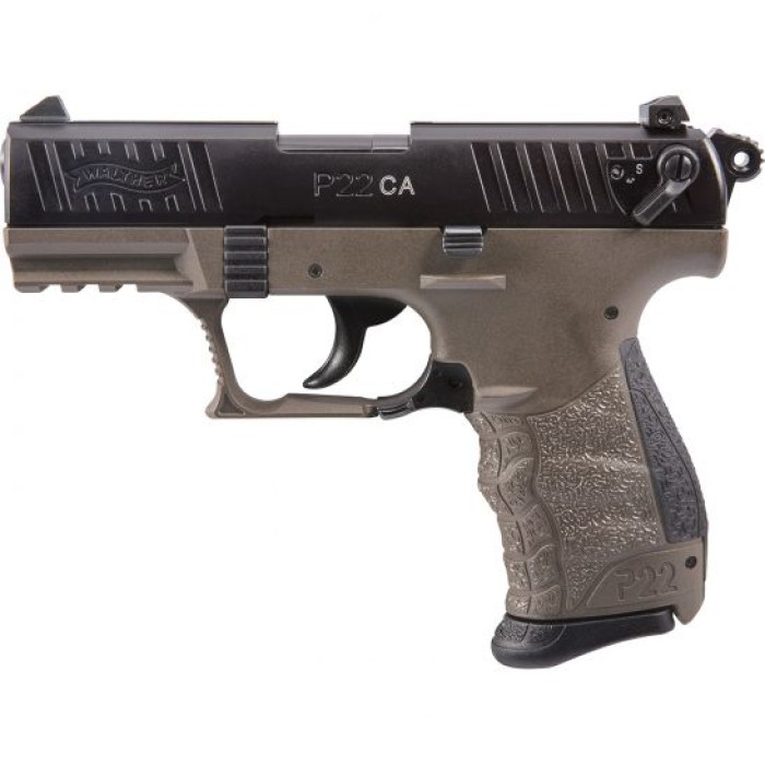 Walther P22 CA 5" .22lr Pistol, FDE - 5120363