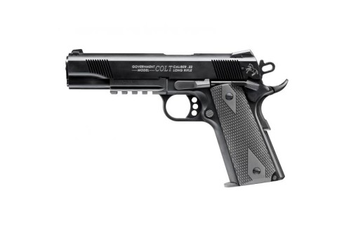 Walther Colt Government 1911 Rail Gun .22lr Pistol, Blk - 5170308