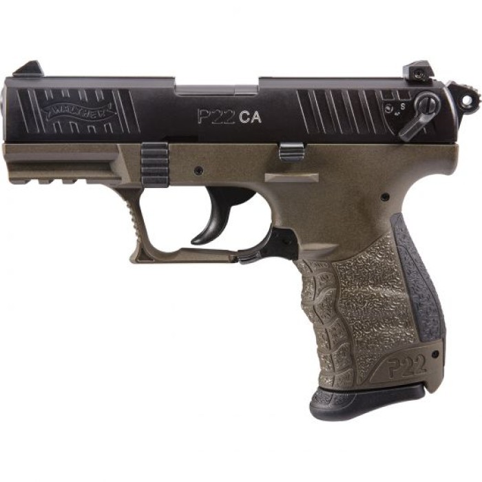 Walther P22 CA .22lr Pistol, Military OD Green - 5120338